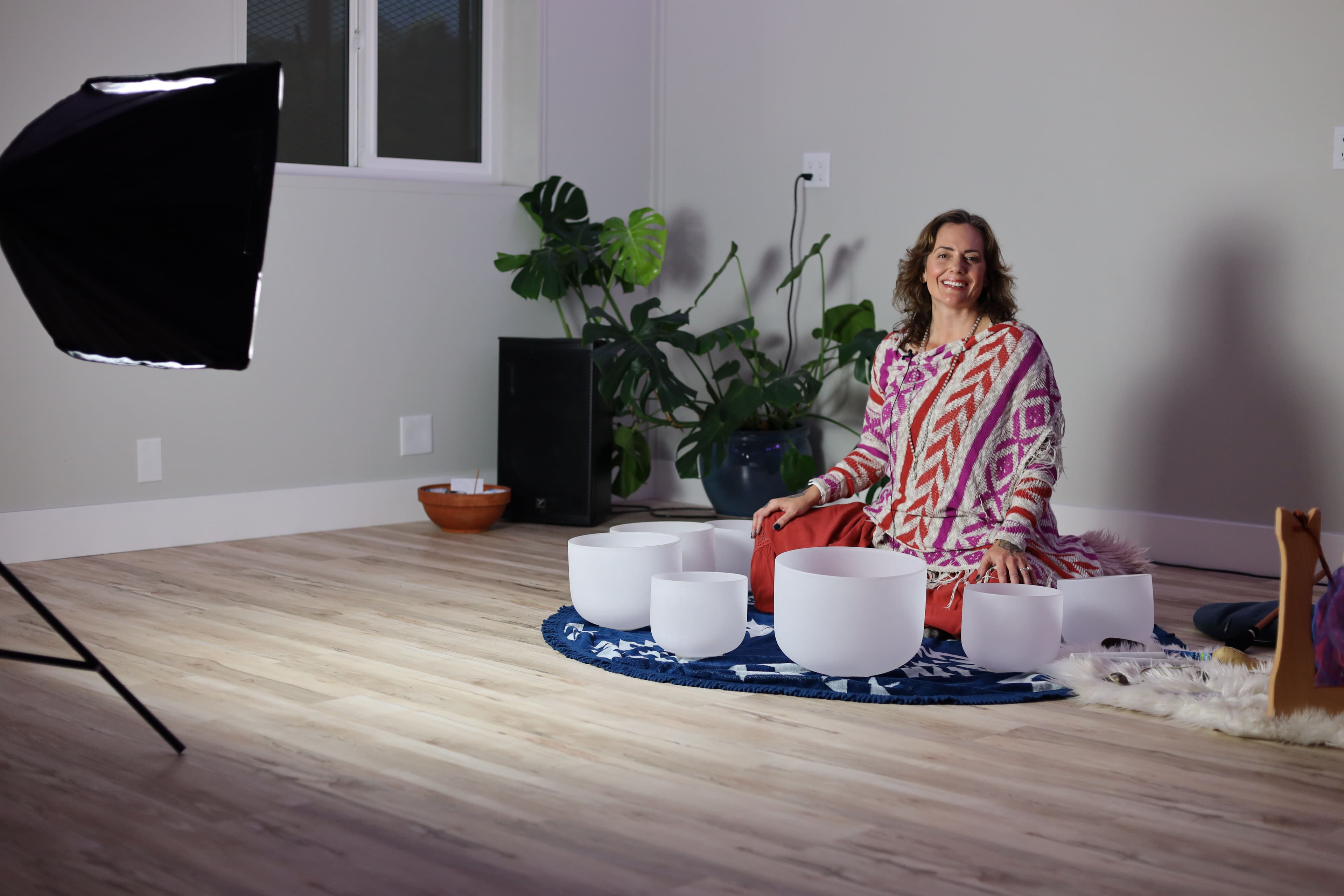 Image Credit: Sound worker Nicole Monasterio during an interview with Laura Kelsey in her project, Found in Sound.