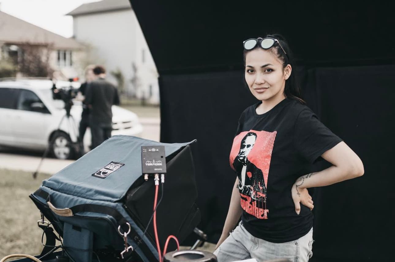Dianne Wulf on the set of “I Am Rare” from STORYHIVE’s Digital Shorts Edition.