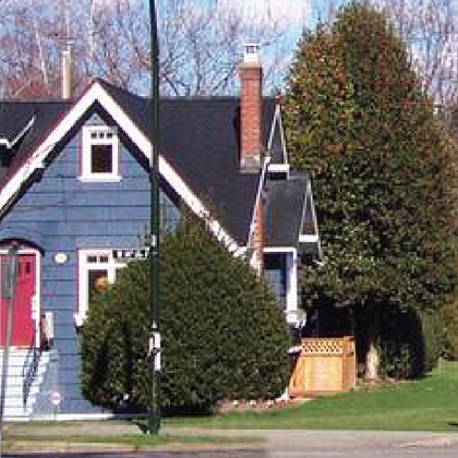 like this suburban home will alternate with expressionistic settings depending on Julie's point of view