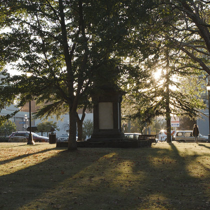 There will be a scene of Chelsea drinking in a park. The park will look like this park, and it may even be this park.