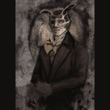 Concept art by Ali Taylor for the look of Mr. Rabbity.