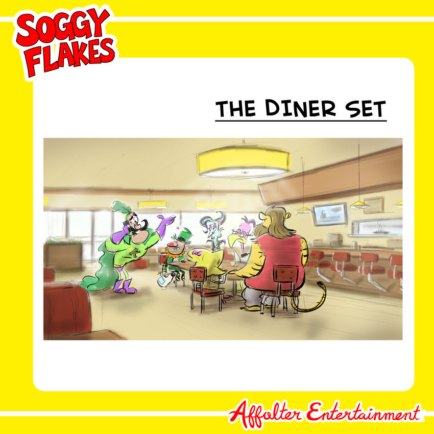 The short will be set in a bright, middle-America style diner, reminiscent of a Denny’s or IHOP family restaurant.