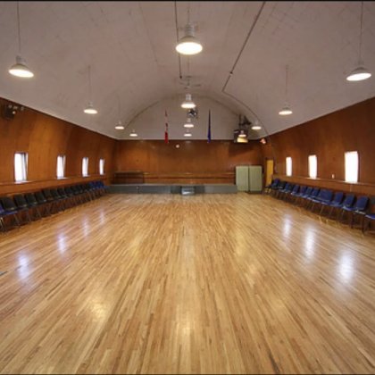 This is the location we would like to shoot at.  Round tables will be placed everywhere for the bingo game, the band on the stage at the back, and a podium off to the side for the man calling out the numbers.