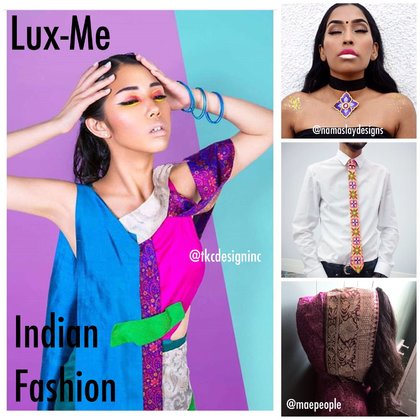 Lux-Me will demonstrate the future of Indian fashion as a fusion style between western and eastern designs. There will be lots of color mixed with traditional fabrics and modern cuts. South Asian Alpha youth may not necessarily wear traditional Indian clothing but they will more likely fuse Indian elements like jewelry, colors and fabrics into their everyday style.