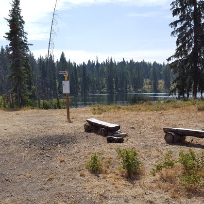 This is the spot where Andrew will have a tearful moment as he rides alone, thinking about Lizzie. It's also the point where he and Amelia will ride together at the end to go up to the lookout and spread the glitter.