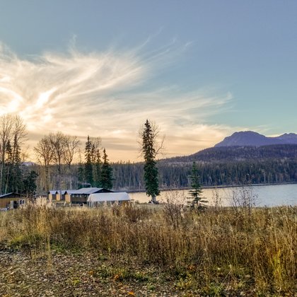 This property is just down the lake from Takla Landing community. It traditionally would have been used to cross the lake as it is the closest point at about 300'. The nation just purchased this property with plans of building a wellness centre/destination tourism lodge.