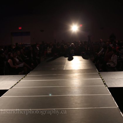 The runway at the first Fashion Speaks International fashion show