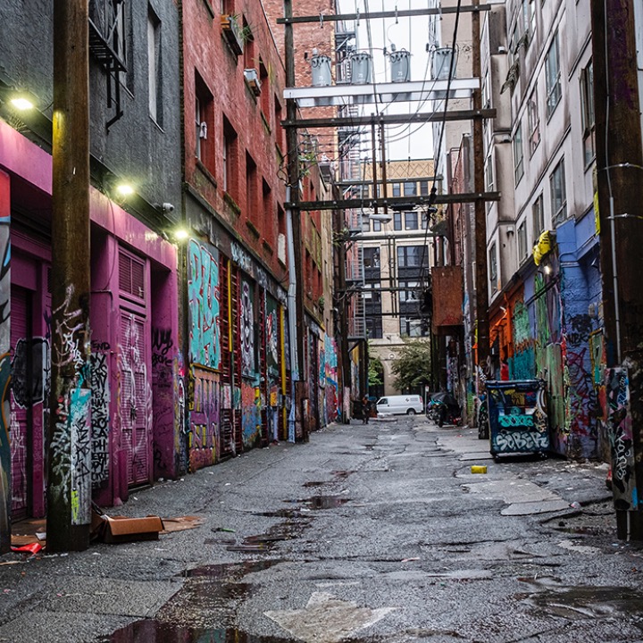 The back alleys of the Downtown Eastside can be ominous, even dangerous, places, filled with dirty needles, people selling and buying drugs, shooting up, or smoking meth and crack. Evanna Brennan and Susan Giles are unafraid; they will search the back alleys looking for patients who are in urgent need of care, such as those who are HIV-positive and need their daily dose of antiretroviral drugs. 
