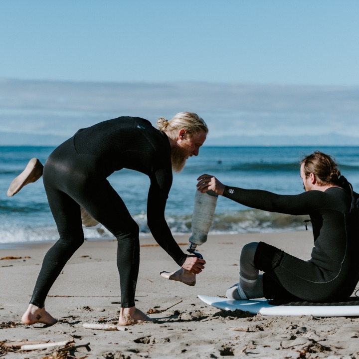 Friends on power days or good wave days always make the experience better. Tyler would not be able to recreate and practice the sport he loves without the support of his friends. 